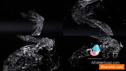 Water Helix  style Logo Reveal Logo Stings template preview