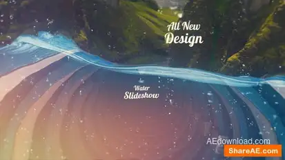 Videohive Water Slideshow Video Displays template preview