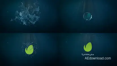 Water Splash Logo | After Effects Logo Stings template preview