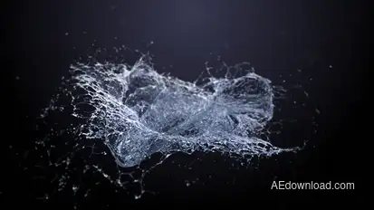 Water Splash Logo Reveal Logo Stings template preview