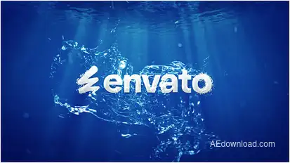 Water Splash Logo Reveal Logo Stings template preview