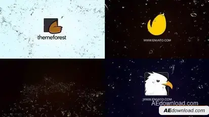 Water star Logo Intro 4k Openers template preview