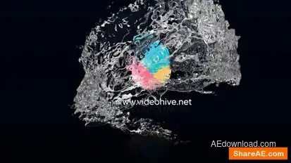 Water Swirl Logo reveal Logo Stings template preview