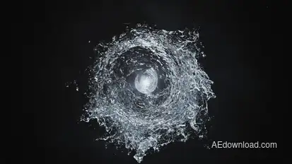 Water Swirls Logo Reveal Logo Stings template preview