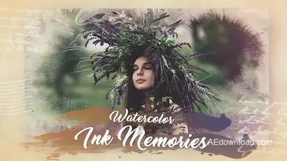 Watercolor Ink Memories Openers template preview