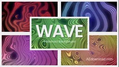 Wave Background Elements template preview