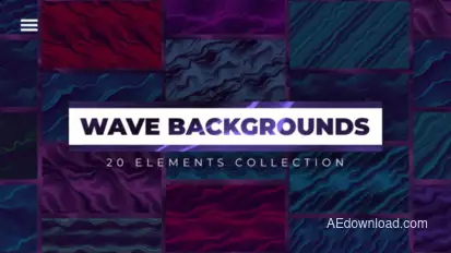 Wave Backgrounds Elements template preview