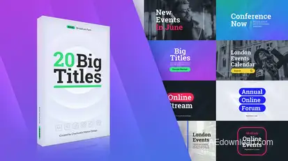Wave Big Titles Titles template preview
