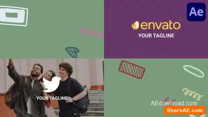 Wave Logo Reveal And Transition for After Effects Logo Stings template preview