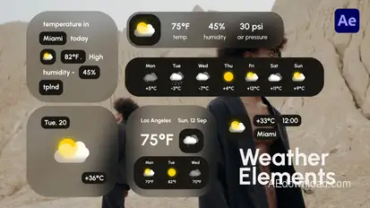 Weather Elements Elements template preview