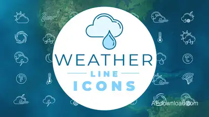 Weather Icons Elements template preview