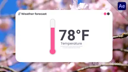 Weather Thermometer Infographics template preview