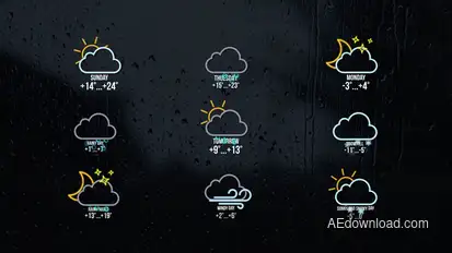Weather Titles | After Effects Titles template preview