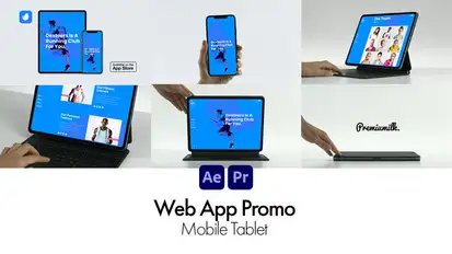 Web App Promo Mobile Tablet Product Promo template preview
