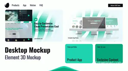 Web Desktop Promo Mockup Product Promo template preview