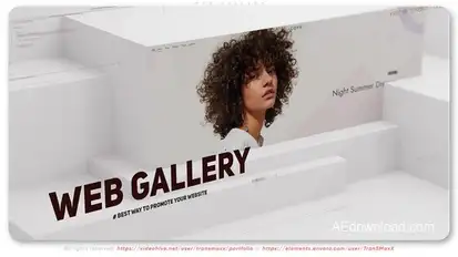 Web Gallery Product Promo template preview