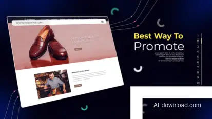 Web Promo Bold Line Style broadcast-packages template preview