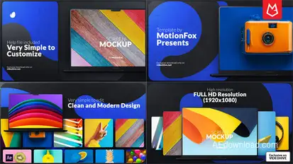 Web Promo | Dark Theme Mockup Product Promo template preview