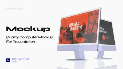 Web Promo Desktop Mockup Product Promo template preview