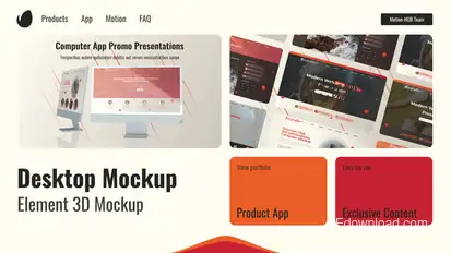 Web Promo Desktop Mockup Product Promo template preview
