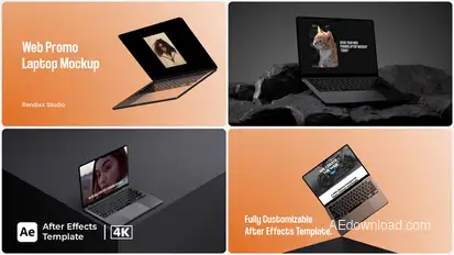 Web Promo Laptop Mockup Product Promo template preview