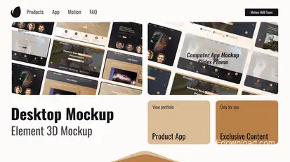 Web Screen Desktop Promo Product Promo template preview