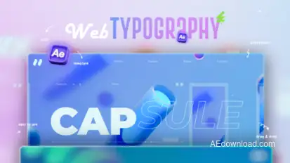 Web Typography Titles template preview