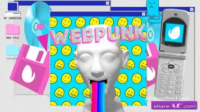 Videohive WebPunk Openers template preview