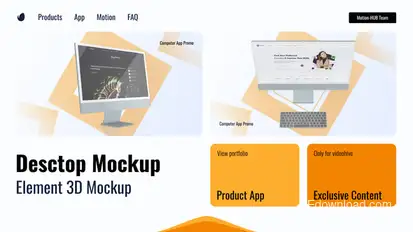 Website Desktop Mockup Product Promo template preview