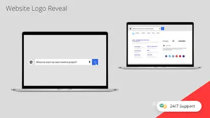Website Logo Reveal Logo Stings template preview