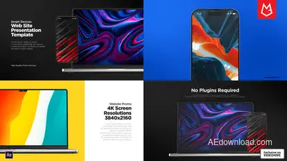 Website Presentation Mockup Product Promo template preview