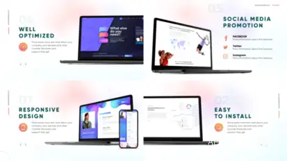 Website Presentation with Devices Product Promo template preview