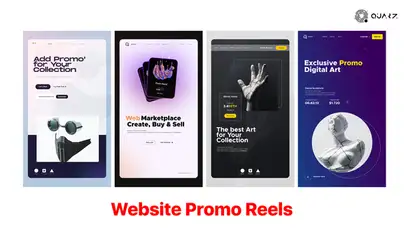 Website Promo Reels Video Displays template preview