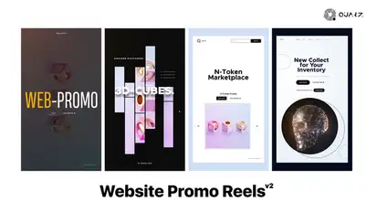 Website Promo Reels v2 Video Displays template preview