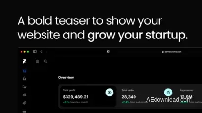 Website Promo Teaser Product Promo template preview