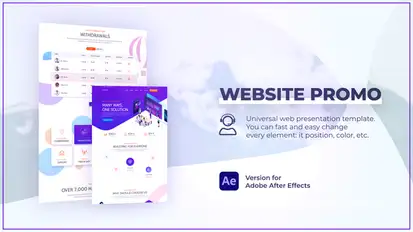 Website Promo with Devices Mockup Product Promo template preview