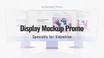 Website Screen Desktop Computer Mockup Product Promo template preview