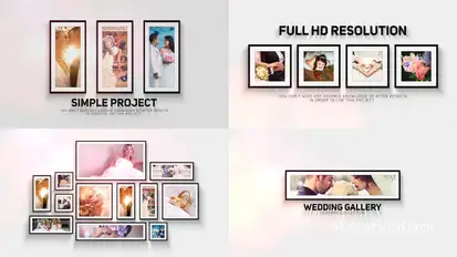 Wedding Gallery Video Displays template preview