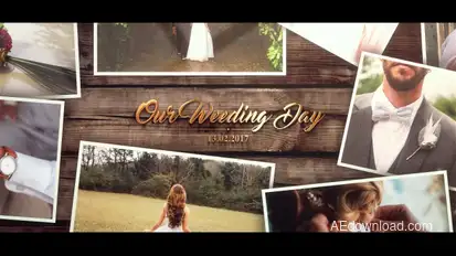 Wedding Gold Slideshow Openers template preview