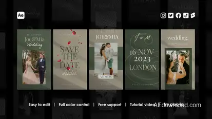 Wedding Instagram Reels Product Promo template preview