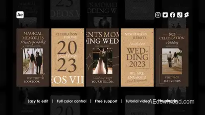 Wedding Instagram Reels Product Promo template preview
