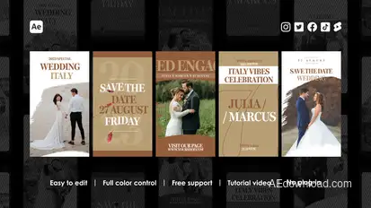 Wedding Instagram Reels Product Promo template preview