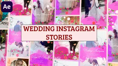 Wedding Instagram Stories Elements template preview