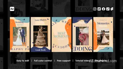 Wedding Instagram Stories Product Promo template preview