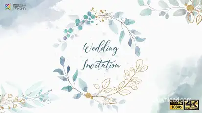 Wedding Invitation Video Displays template preview