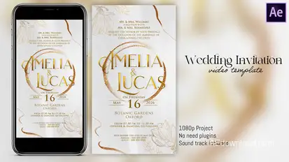 Wedding Invitation 3 Titles template preview