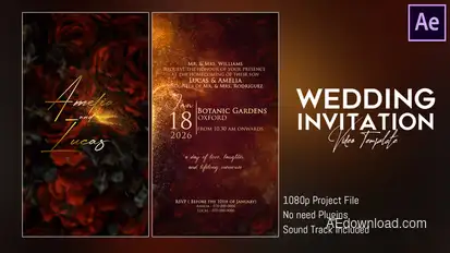 Wedding Invitation 4 Titles template preview