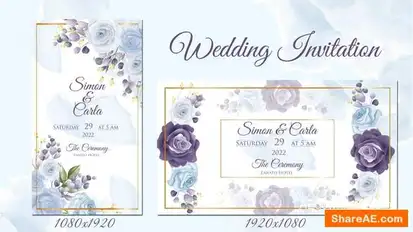 Wedding Invitation Openers template preview