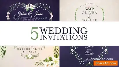 Wedding Invitation Openers template preview