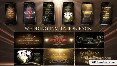 Wedding Invitation Pack Openers template preview
